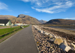 Caol shorefront on the Great Glen Way