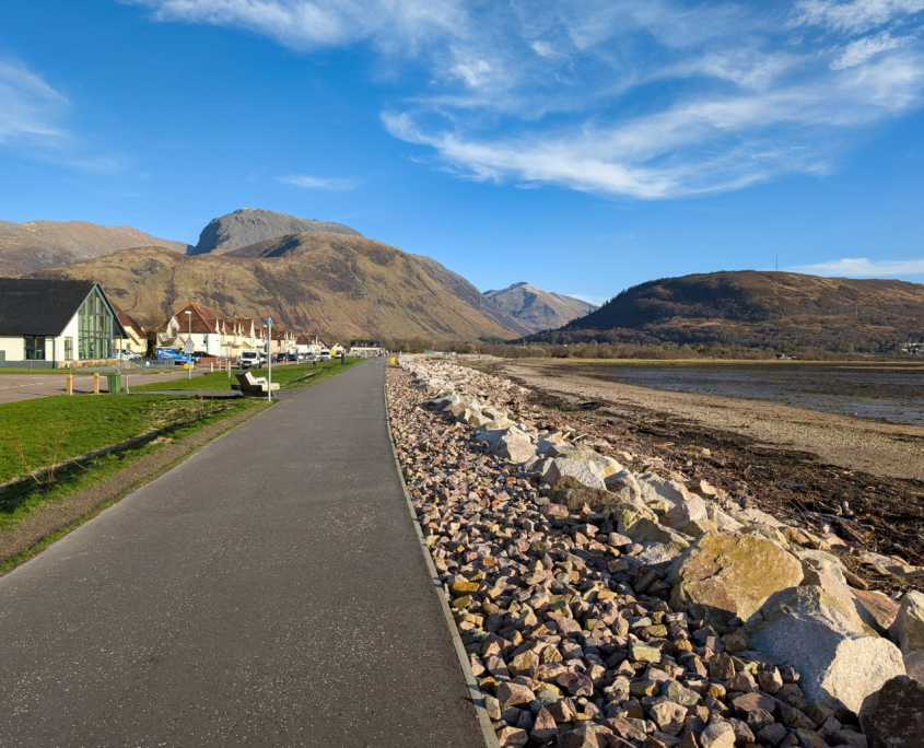 Caol shorefront on the Great Glen Way Caol shorefront on the Great Glen Way